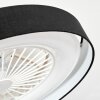 Benasal Plafondlamp, Plafondventilator met verlichting LED Wit, 1-licht, Afstandsbediening