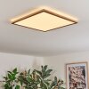 Antra Plafondlamp, Paneel LED houtlook, Wit, 1-licht