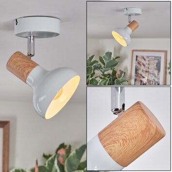 Alyra Plafondlamp, Plafondspot Wit, 1-licht