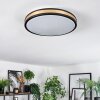 Kirtland Plafondlamp LED Goud, Zwart, 1-licht