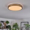 Kirtland Plafondlamp LED Goud, Zwart, 1-licht