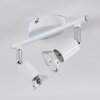 Gjedso Plafondlamp, Plafondspot LED Chroom, Wit, 2-lichts