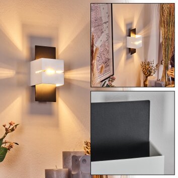 Tora Licht omhoog & omlaag, Wandlamp LED Zwart, 1-licht