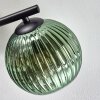 Koyoto Plafondlamp, Kogellampje Blauw, Groen, Koperkleurig, 3-lichts