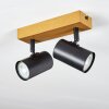 Gesteira Plafondlamp, Plafondspot houtlook, 2-lichts