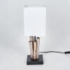 Caren Bureaulamp, Tafellamp Natuurlijke kleuren, Zwart, 1-licht