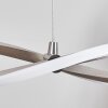 Radogna Hanglamp, Hanglamp LED Zilver, 2-lichts