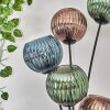 Koyoto Staande lamp Blauw, Groen, Koperkleurig, 5-lichts