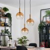 Grovsta Hanglamp, Kogellampje, Hanglamp Goud, Zwart, 3-lichts