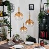 Grovsta Hanglamp, Kogellampje, Hanglamp Goud, Zwart, 3-lichts