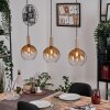 Grovsta Hanglamp, Kogellampje, Hanglamp Goud, Zwart, 3-lichts