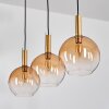 Grovsta Hanglamp, Kogellampje, Hanglamp Goud, Zwart, 3-lichts