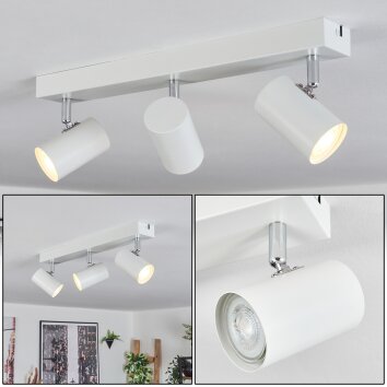 Gesteira Plafondlamp, Plafondspot Wit, 3-lichts