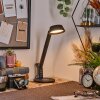 Falon Bureaulamp, Tafellamp, Leeslamp LED Zwart, 1-licht