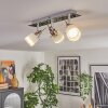 Maren Plafondlamp, Plafondspot LED Chroom, Nikkel mat, 3-lichts