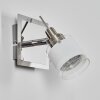 Maren Wandlamp, Muurspot LED Chroom, Nikkel mat, 1-licht