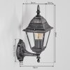 Naofe Wandlamp voor buiten, Wandlamp Zwart, Zilver, 1-licht