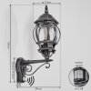 Lentua Wandlamp voor buiten, Wandlamp Zwart, Zilver, 1-licht, Bewegingsmelder