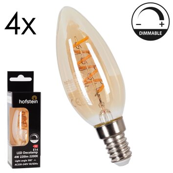 E14 LED 4 Watt warm wit dimbaar 220 Lumen