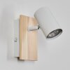 Gesteira Wandlamp, Muurspot Natuurlijke kleuren, Wit, 1-licht