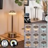 Viada Bureaulamp, Tafellamp LED Chroom, Nikkel mat, 1-licht