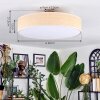 Foggia Staande lamp Natuurlijke kleuren, 4-lichts