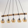 Ripoll Hanglamp, Kogellampje, Hanglamp Natuurlijke kleuren, Zwart, 5-lichts