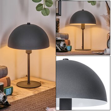 Paddenstoel look  Tati Staande lamp, Muurspot Hout licht, Zwart, 4-lichts