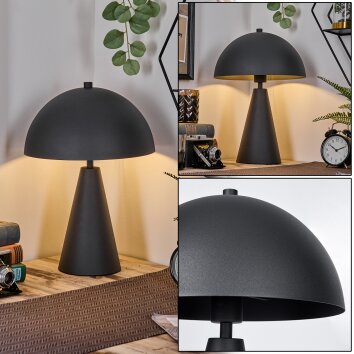 Paddenstoel look  Nor Staande lamp, Pad licht Hout licht, Zwart, 1-licht