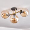 Gastor Plafondlamp, Kogellampje 42 cm Goud, Zwart, 3-lichts