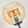 Koyoto Staande lamp 30 cm Amber, Chroom, Rookkleurig, 4-lichts