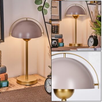 Paddenstoel look  Guttsta Tafellamp Goud, 1-licht