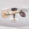 Gastor Plafondlamp, Kogellampje 42 cm Goud, Zwart, 3-lichts