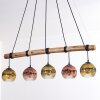 Ripoll Hanglamp, Kogellampje, Hanglamp Natuurlijke kleuren, Zwart, 5-lichts