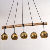 Koyoto Hanglamp, Kogellampje, Hanglamp Natuurlijke kleuren, Zwart, 5-lichts