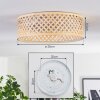 Barroco Plafondlamp, Staande lamp Natuurlijke kleuren, 4-lichts