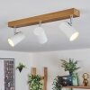 Gesteira Plafondlamp, Plafondspot Chroom, houtlook, 3-lichts