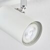 Gesteira Plafondlamp, Plafondspot Chroom, Wit, 6-lichts