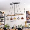 Koyoto Hanglamp, Kogellampje, Hanglamp Natuurlijke kleuren, Zwart, 5-lichts