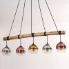 Koyoto Hanglamp, Kogellampje, Hanglamp Natuurlijke kleuren, Zwart, 5-lichts