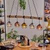 Koyoto Hanglamp, Kogellampje, Hanglamp Natuurlijke kleuren, Zwart, 5-lichts