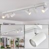 Gesteira Plafondlamp, Plafondspot Chroom, Wit, 6-lichts