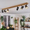 Gesteira Plafondlamp, Plafondspot houtlook, 6-lichts