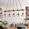 Ripoll Hanglamp, Kogellampje, Hanglamp Natuurlijke kleuren, Zwart, 5-lichts