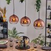 Koyoto Hanglamp, Kogellampje, Hanglamp Zwart, 3-lichts