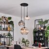 Koyoto Hanglamp, Kogellampje, Hanglamp 30 cm Zwart, 3-lichts