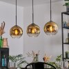 Ripoll Hanglamp, Kogellampje, Hanglamp Goud, Duidelijk, 3-lichts