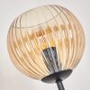 Koyoto Staande lamp 30 cm Hout donker, Zwart, 4-lichts