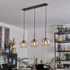 Koyoto Hanglamp, Kogellampje, Hanglamp Amber, Duidelijk, 3-lichts