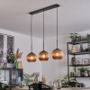 Koyoto Hanglamp, Kogellampje, Hanglamp Koperkleurig, 3-lichts